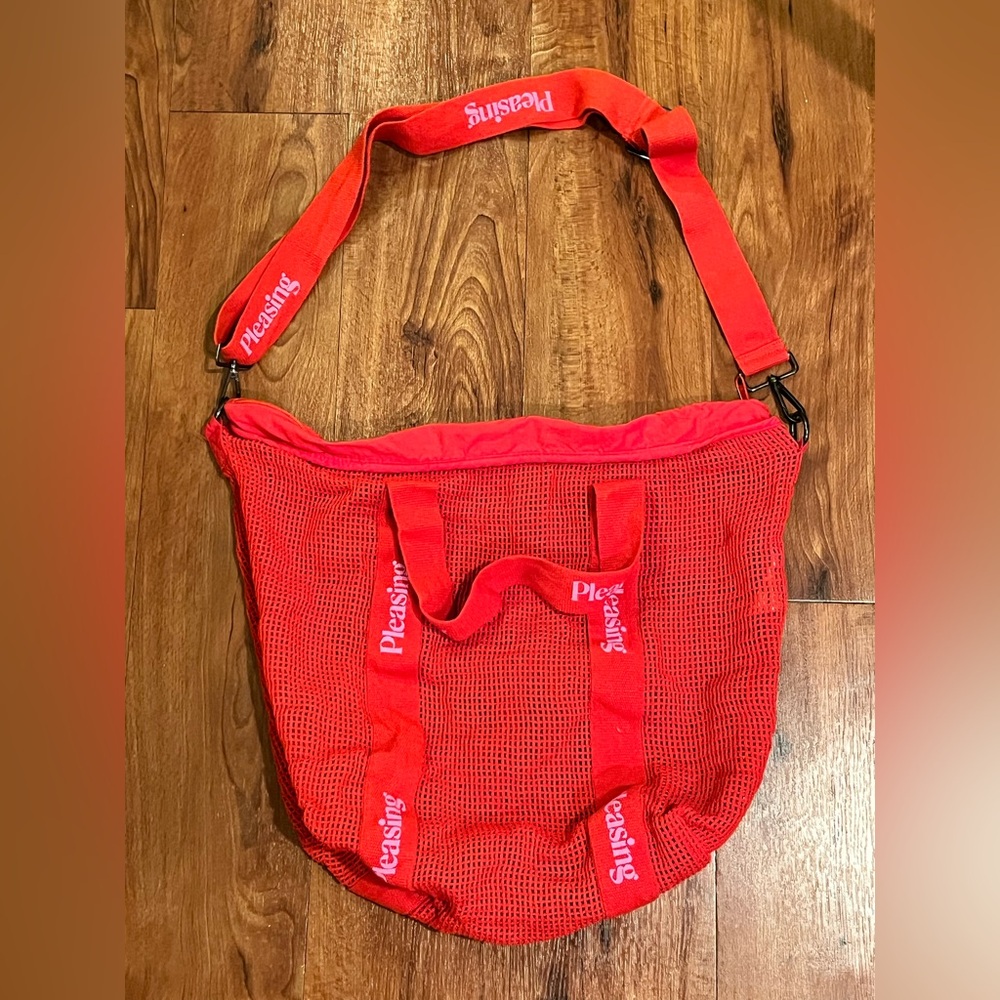 Harry Styles Red Pleasing Mesh Tote Bag